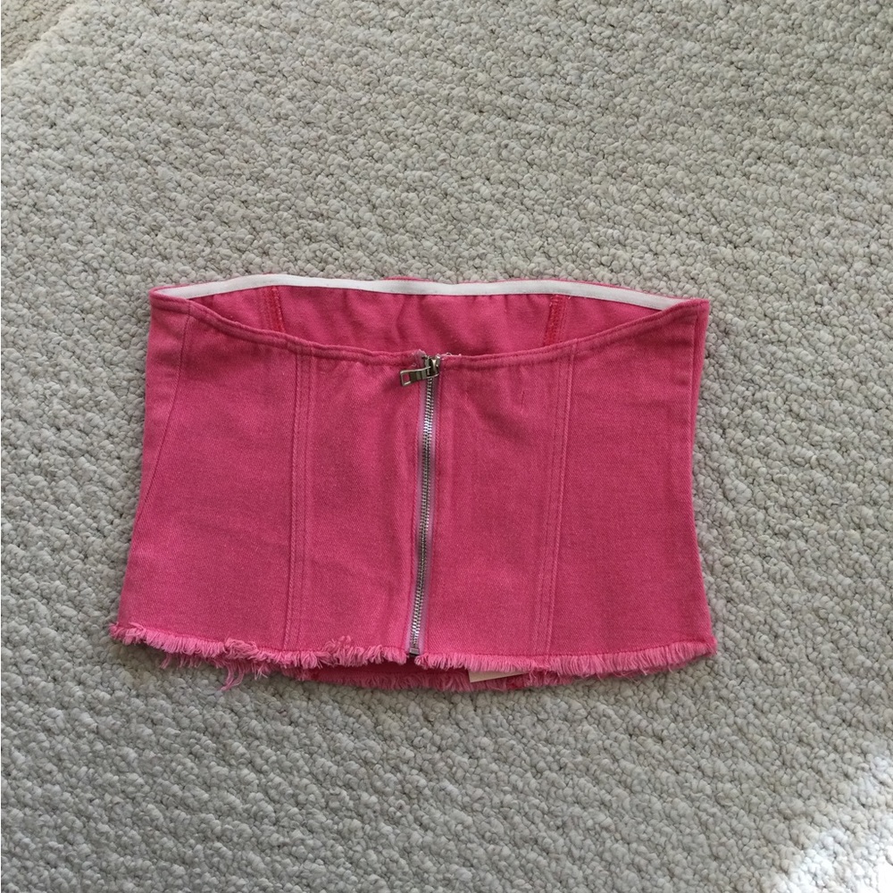 Superdown strapless denim top - Picture 5 of 8
